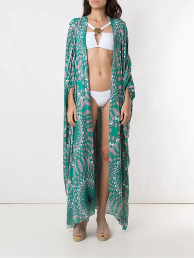 Shop Amir Slama Metallic Embellishment Bikini Set In White
