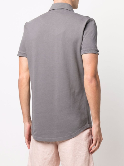 Shop Orlebar Brown Sebastian Tailored-fit Polo Shirt In Grau