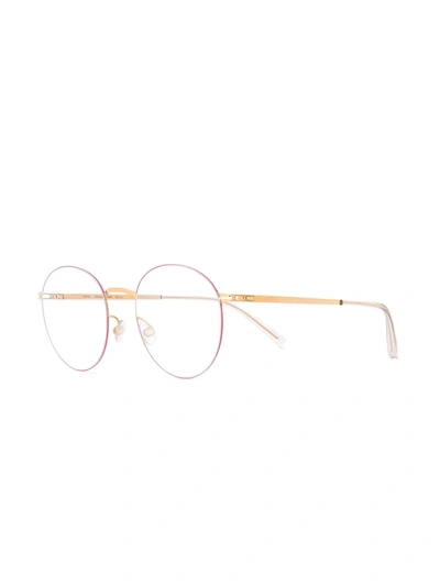 Shop Mykita Tomomi Round-frame Glasses In Pink