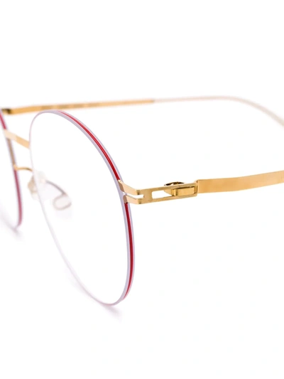 Shop Mykita Tomomi Round-frame Glasses In Pink