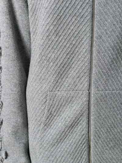 Shop Barrie Troisieme Dimension Cashmere Hoodie In Grey