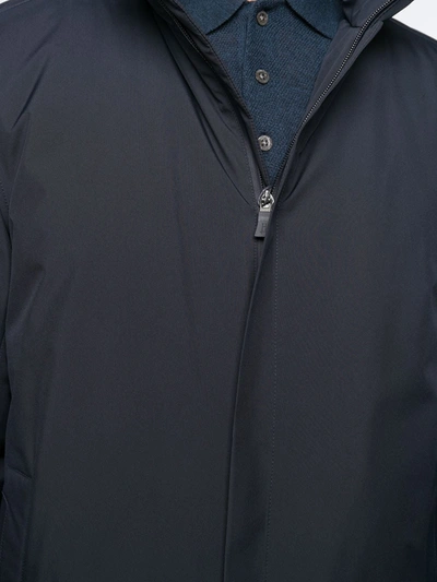 HERNO HOODED PARKA COAT - 蓝色