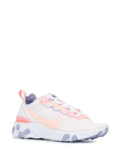 Shop Nike React Element 55 Sneakers In Pink