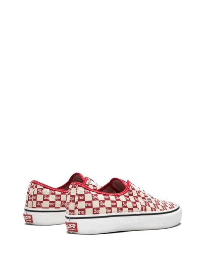 Shop Vans X Supreme Authentic Pro Sneakers In White