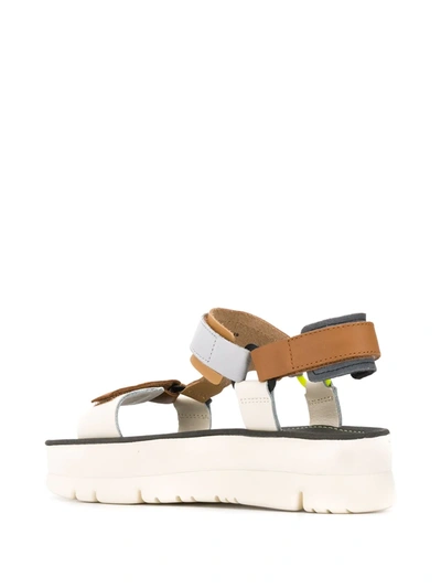 Shop Camper Oruga Up Platform Sandals In Brown