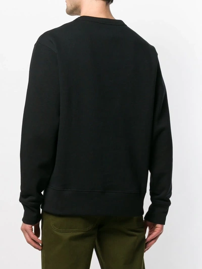 Shop Acne Studios Fairview Face Sweatshirt In Black