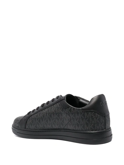 Michael Michael Kors Monogram-print Lace-up Sneakers In Black