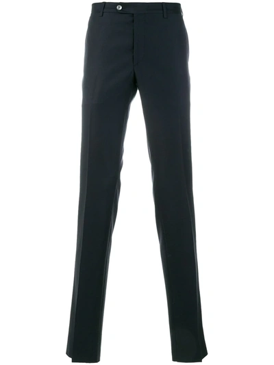 Shop Dell'oglio Straight-leg Trousers In Blue