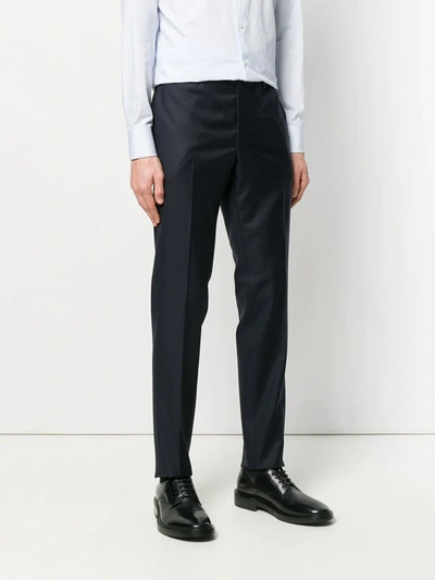 Shop Dell'oglio Straight-leg Trousers In Blue