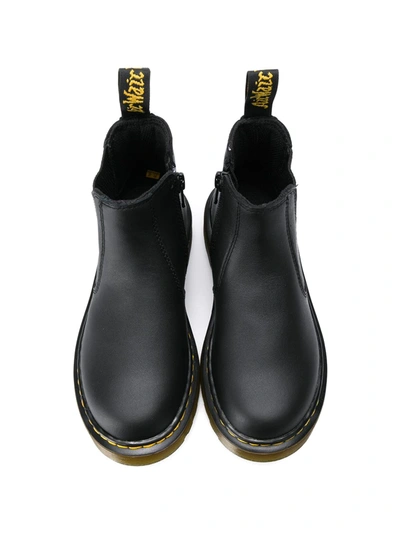 Dr. Martens' Junior 2976 Softy T Leather Chelsea Boots In Black