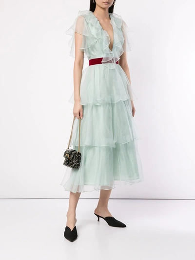 Macgraw Chandelier Dress In Green