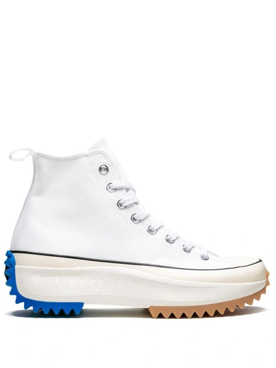 Shop Jw Anderson X  Run Star Hike Hi Sneakers In White