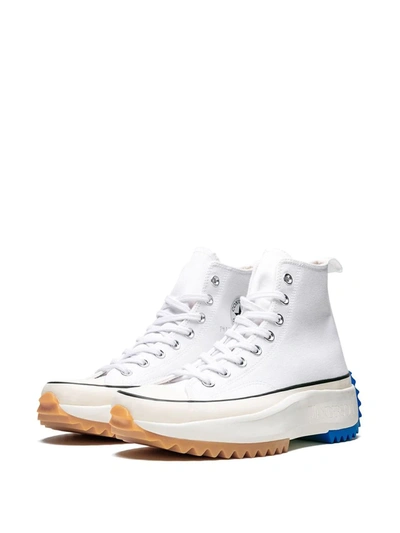 Shop Jw Anderson X  Run Star Hike Hi Sneakers In White