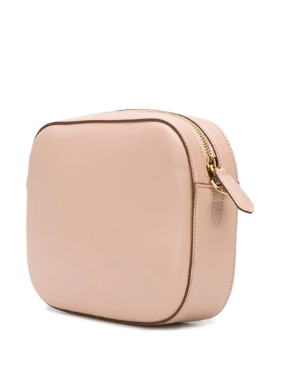 Shop Stella Mccartney Mini Stella Logo Camera Bag In Pink
