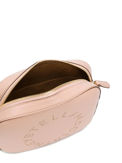 Shop Stella Mccartney Mini Stella Logo Camera Bag In Pink