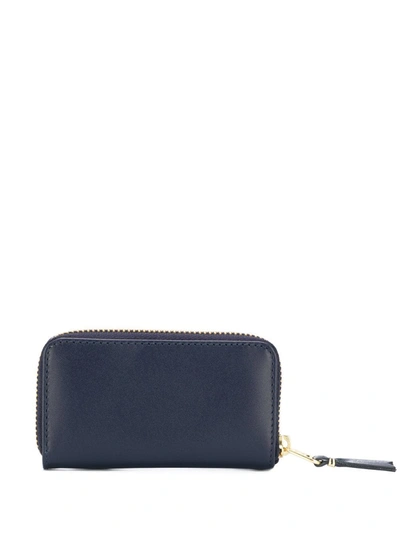 Shop Comme Des Garçons Zipped Wallet In Blue