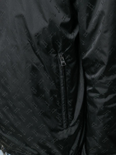 Shop Herno Lightweight Bomber Jacket In Black