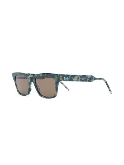 Thom Browne X Dita Tortoise Sunglasses In Blue
