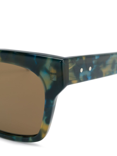 Thom Browne X Dita Tortoise Sunglasses In Blue