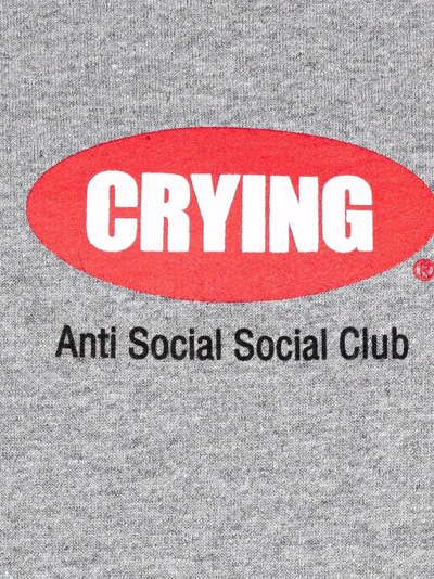 Shop Anti Social Social Club Toy With Me Graphic-print Hoodie In Grey