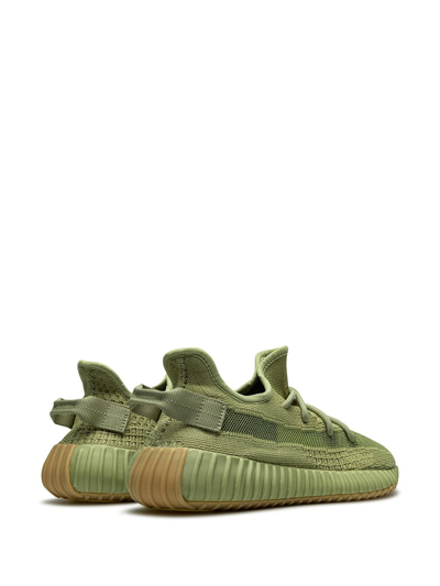 Shop Adidas Originals Yeezy Boost 350 V2 "sulfur" Sneakers In Green