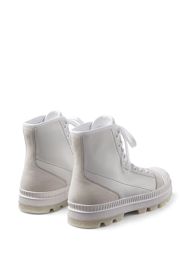 Shop Jimmy Choo Nord Chunky Boots In White