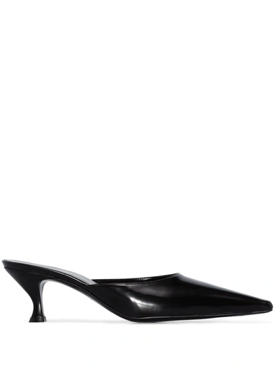 Shop Kwaidan Editions 65mm Leather Mules In Black