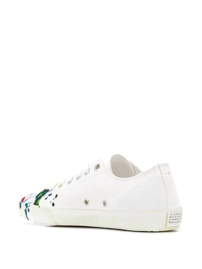 Maison Margiela Tabi Canvas Low-top Sneakers In White