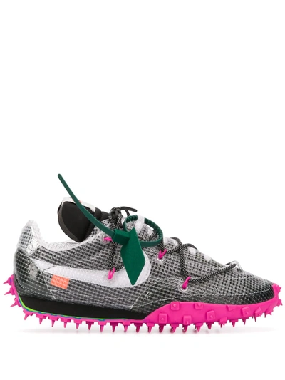 Shop Off-white Waffle Racer Sp "black/fuchsia" Sneakers In Grey