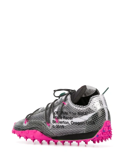 Shop Off-white Waffle Racer Sp "black/fuchsia" Sneakers In Grey