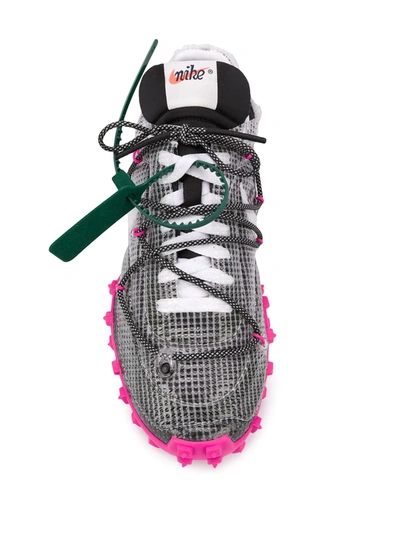 Shop Off-white Waffle Racer Sp "black/fuchsia" Sneakers In Grey