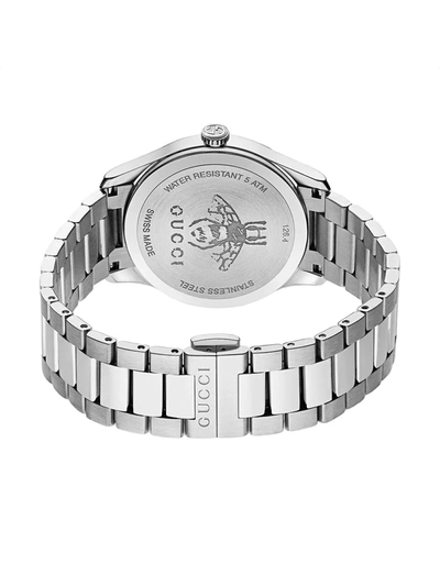 Shop Gucci G-timeless 38mm In Silver