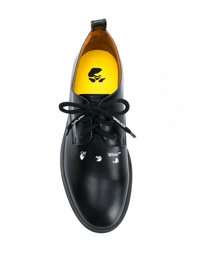 Shop Off-white Derby Arrow Shoes In Black