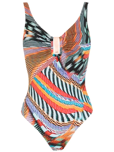 Shop Lygia & Nanny Mirassol Swimsuit In Multicolour