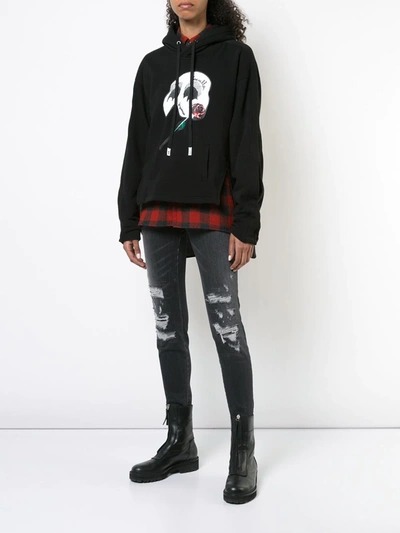 Haculla Forgiveness Cropped Hoodie In Black