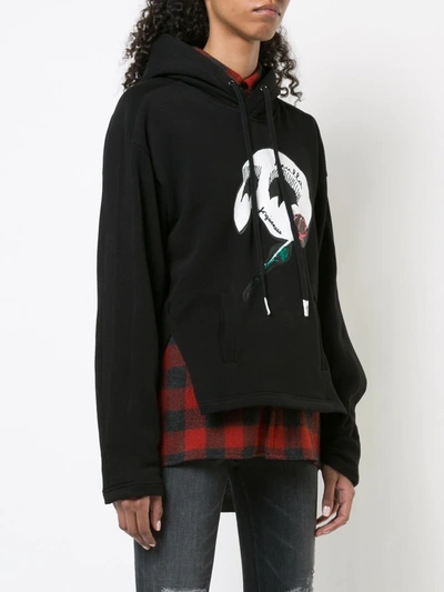 Shop Haculla Forgiveness Cropped Hoodie In Black