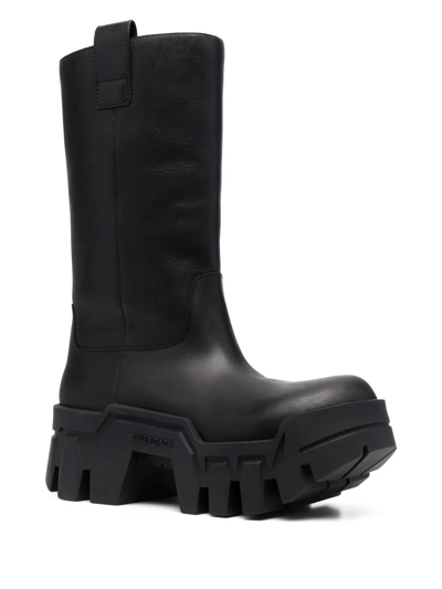 Balenciaga 80mm Bulldozer Leather Combat Boots In Black | ModeSens