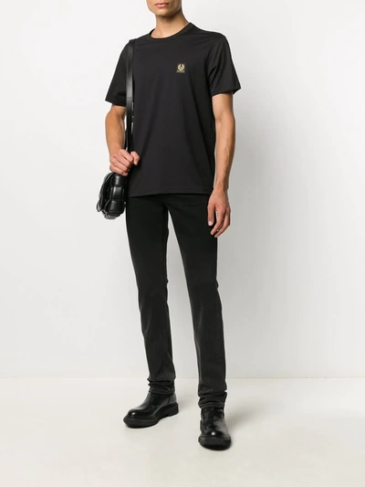 Shop Belstaff Logo Patch T-shirt In Black