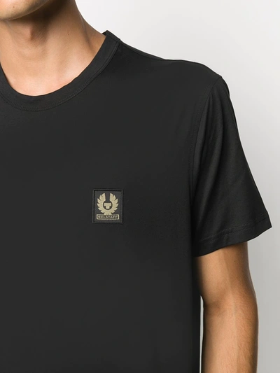 Shop Belstaff Logo Patch T-shirt In Black