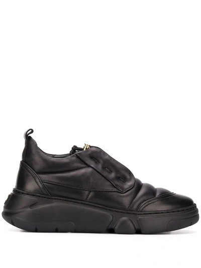 Shop Agl Attilio Giusti Leombruni Soft-sole Drawstring Sneakers In Black