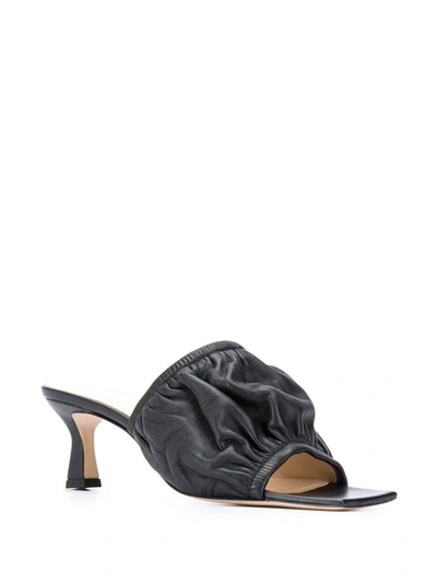 Shop Wandler Ava Mule Sandals In Black