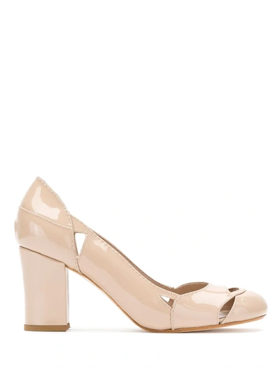 Shop Sarah Chofakian Bruxelas Patent Leather Pumps In Neutrals