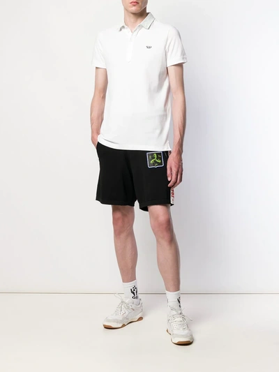 Shop Diesel T-miles-new Polo Shirt In White