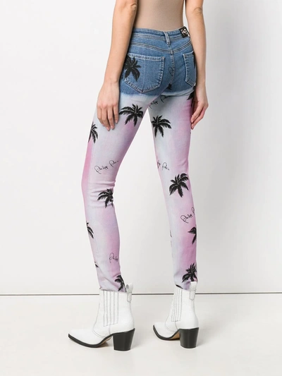 Shop Philipp Plein Aloha Plein Skinny Jeans In Blue