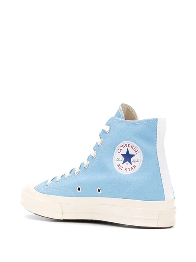 Shop Comme Des Garçons Play Chuck 70 High-top Sneakers In Blue