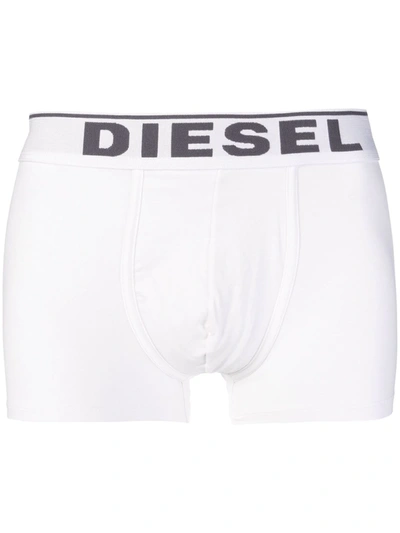 Shop Diesel Umbx-damien Boxer Briefs In White