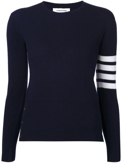 Shop Thom Browne 4-bar Stripe Jumper In Blue