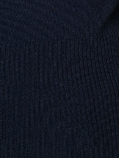 Thom Browne Classic Cashmere Pullover With 4-bar Stripes In Blue