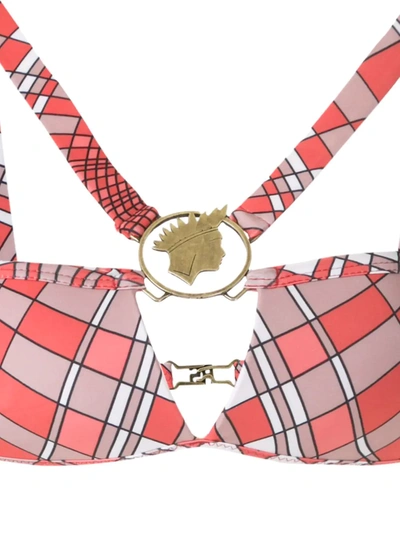 Amir Slama Geometric Print Bikini Set In Red