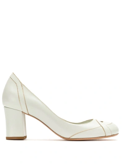 Shop Sarah Chofakian Leather Pumps In Green